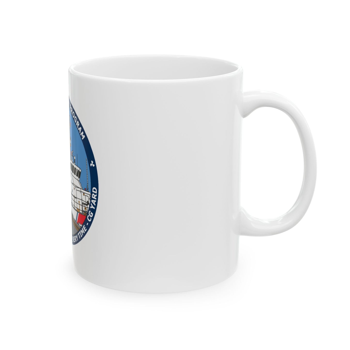 USCG Patrol Boat PBPL Bow to Stern Program (U.S. Coast Guard) White Coffee Mug