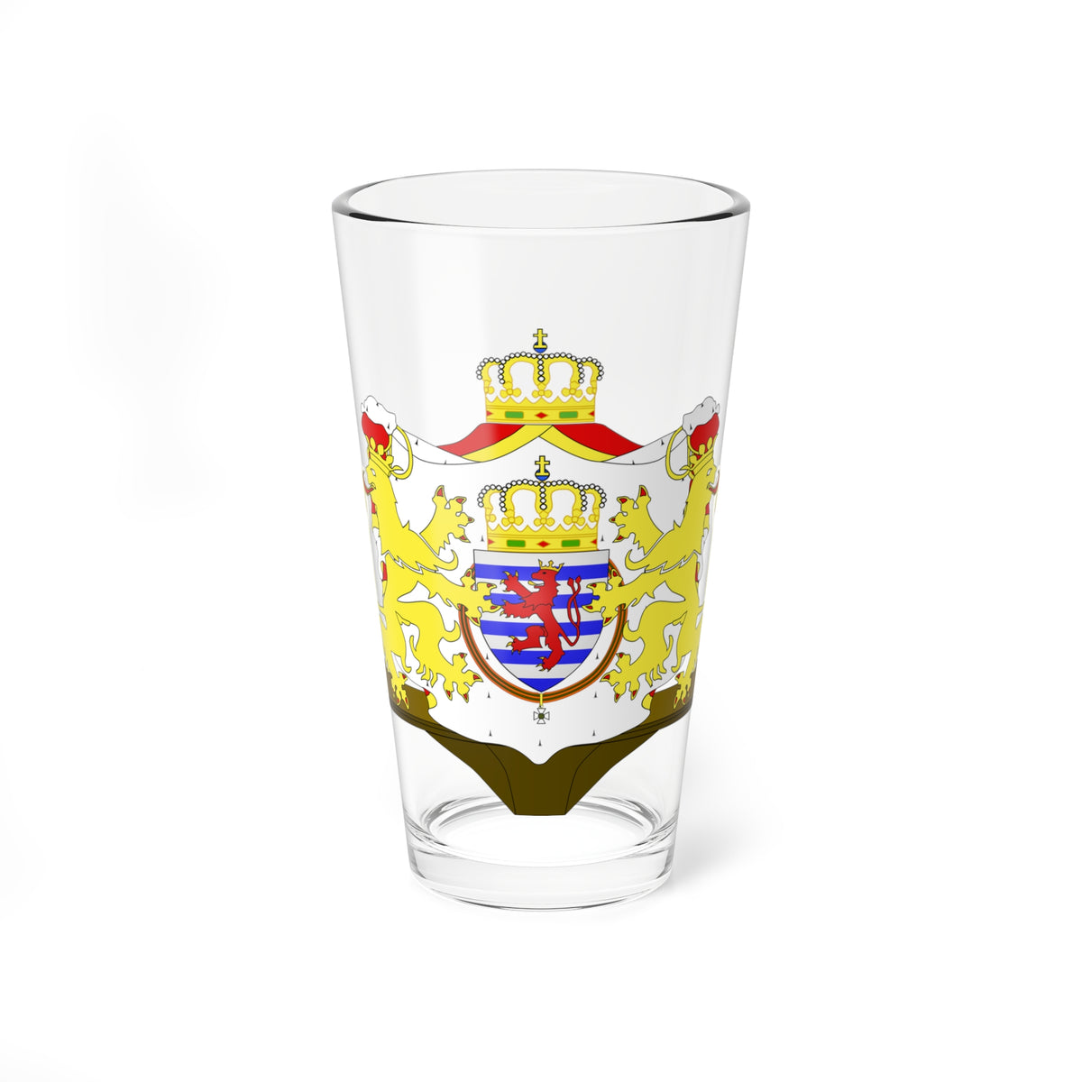 Grandes armes Luxembourg (Luxembourg) (Coat of Arms) Pint Glass 16oz