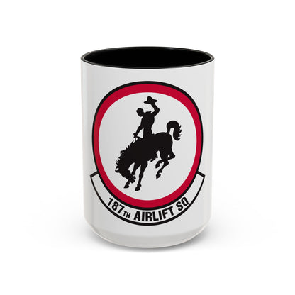 187 Airlift Squadron (U.S. Air Force) Accent Coffee Mug