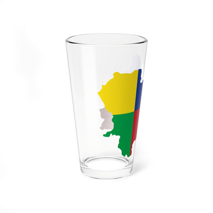 Flag Map Of The Zilina Region (Slovakia) Pint Glass 16oz
