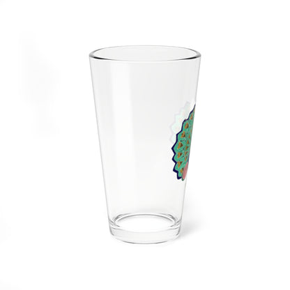 WikiProject Myanmar peacock (Myanmar) (Coat of Arms) Pint Glass 16oz