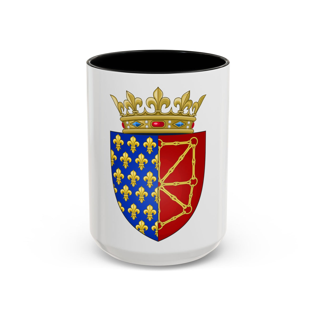 Arms of the Kingdom of France & Navarre - Accent Coffee Mug