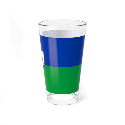 Flag of Balatonfenyves (Hungary) Pint Glass 16oz