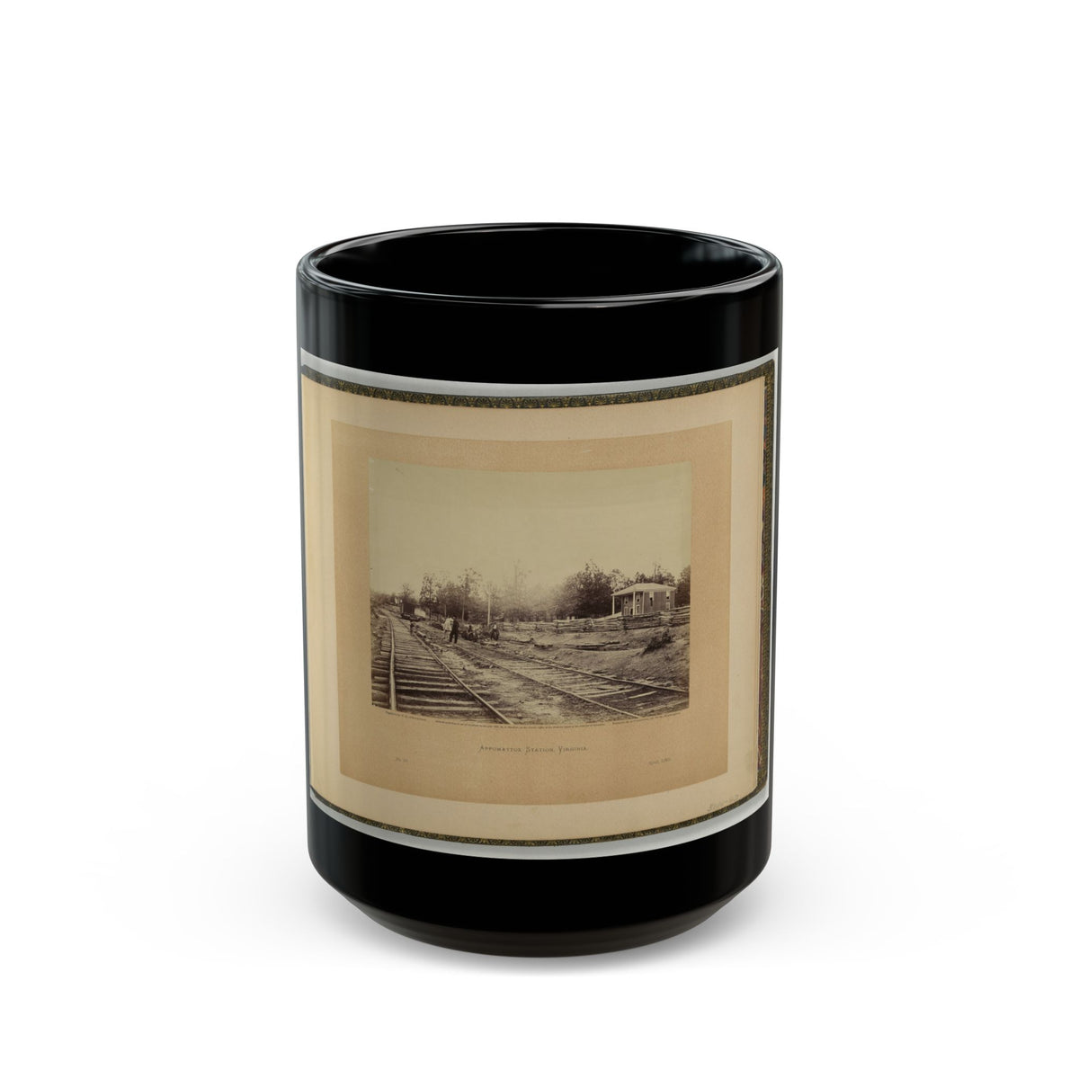 Appomattox Station, Virginia (U.S. Civil War) Black Coffee Mug