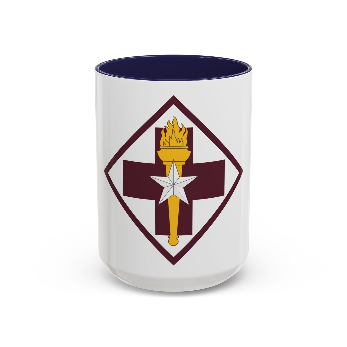 US 32nd Medical Brigade SSI (U.S. Army) Accent Coffee Mug