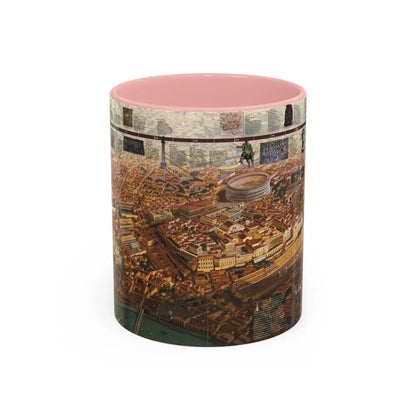 Romans, The (1997) (Map) Accent Coffee Mug-11oz-Pink-Go Mug Yourself