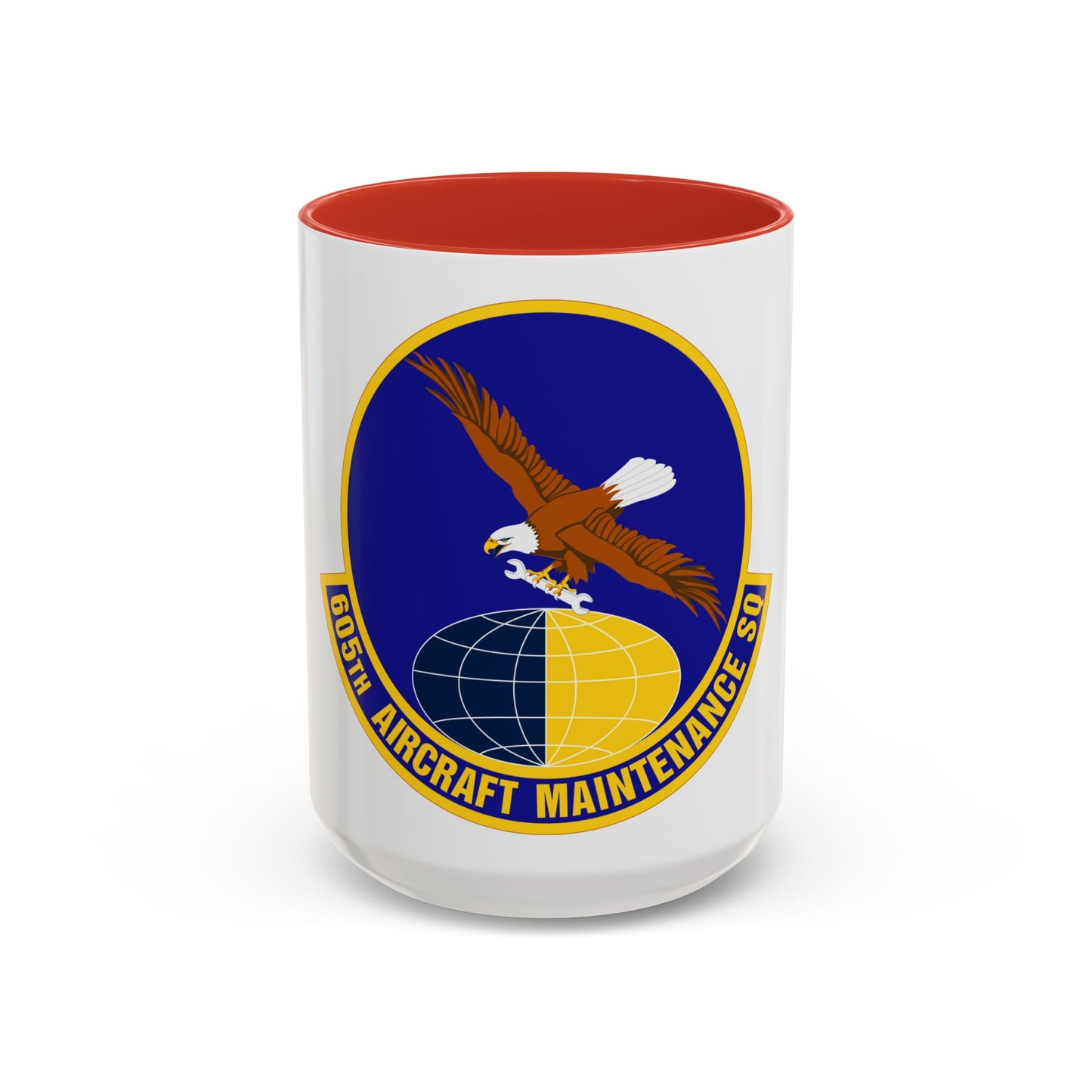 605 Aircraft Maintenance Squadron AMC (U.S. Air Force) Accent Coffee Mug