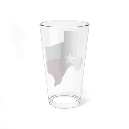 Texas flag map (United States) Pint Glass 16oz