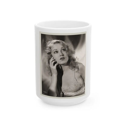 Fay Wray #163 (Vintage Female Icon) White Coffee Mug-15oz-Go Mug Yourself