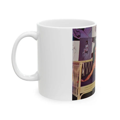 Lisa Gastoni #34 (Vintage Female Icon) White Coffee Mug-Go Mug Yourself