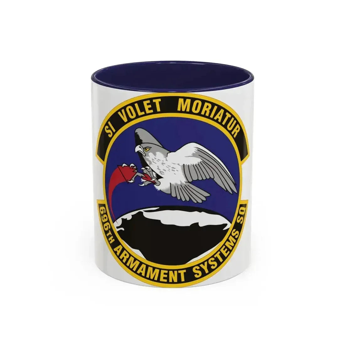 696th Armament Systems Squadron (U.S. Air Force) Accent Coffee Mug 11oz Navy - Go Mug Yourself