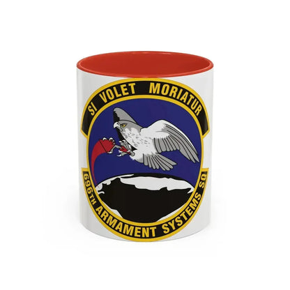 696th Armament Systems Squadron (U.S. Air Force) Accent Coffee Mug 11oz Red - Go Mug Yourself