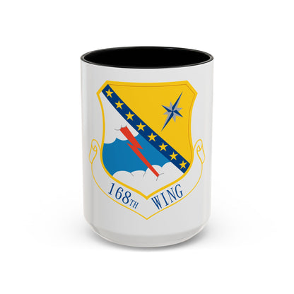 168th Wing emblem (U.S. Air Force) Accent Coffee Mug