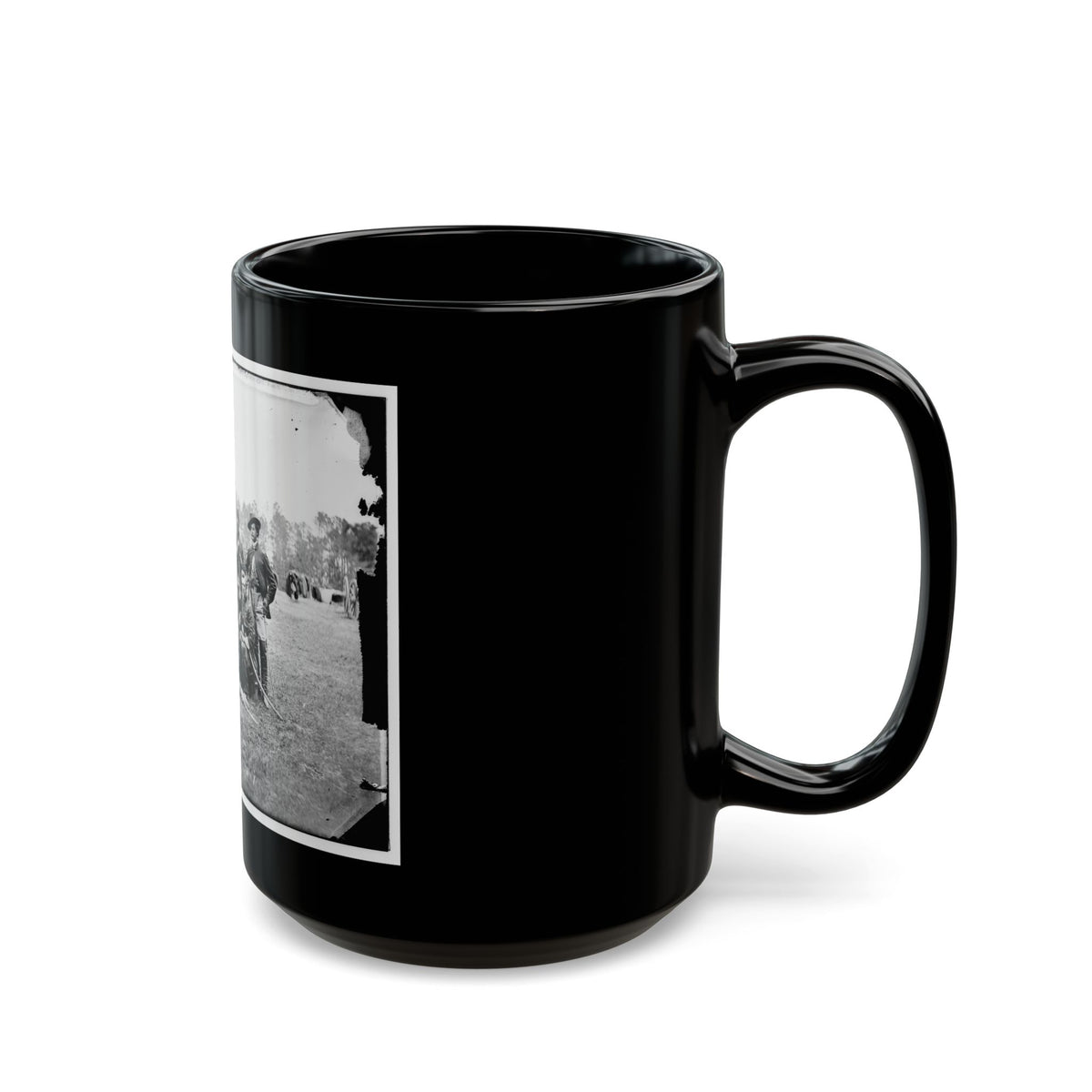 Fair Oaks, Va., Vicinity. Brigade Officers Of The Horse Artillery Commanded By Lt. Col. William Hays (U.S. Civil War) Black Coffee Mug
