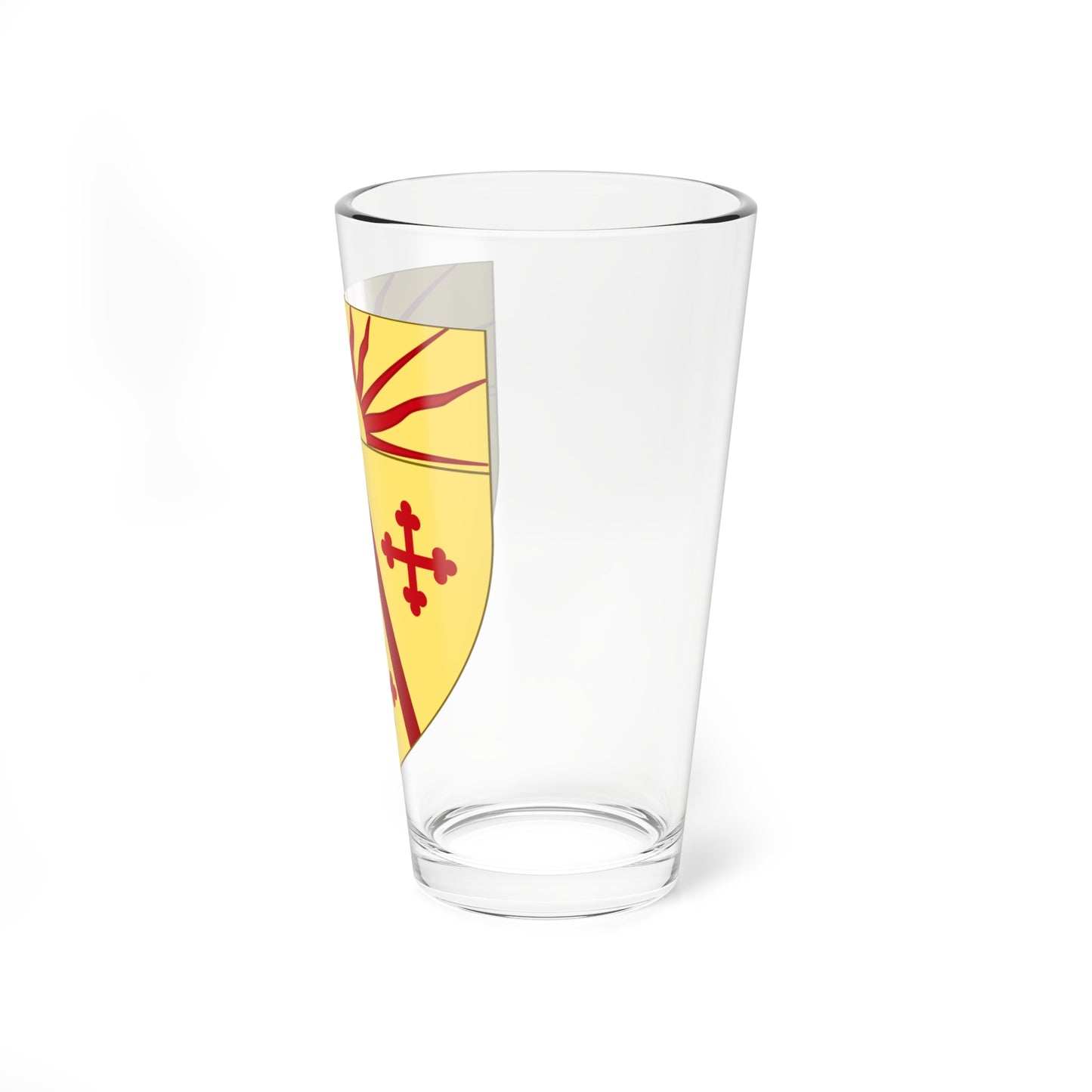Coat of arms of West Warwick Rhode Island (United States) (Coat of Arms) Pint Glass 16oz