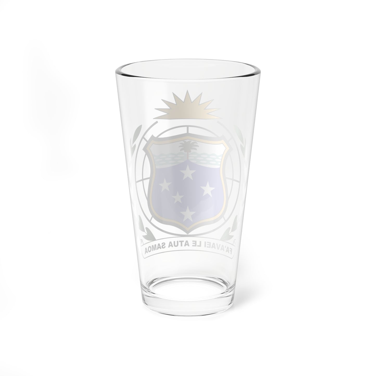 Coat of arms of Western Samoa 1951-1962 (Samoa) (Coat of Arms) Pint Glass 16oz