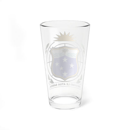 Coat of arms of Western Samoa 1951-1962 (Samoa) (Coat of Arms) Pint Glass 16oz