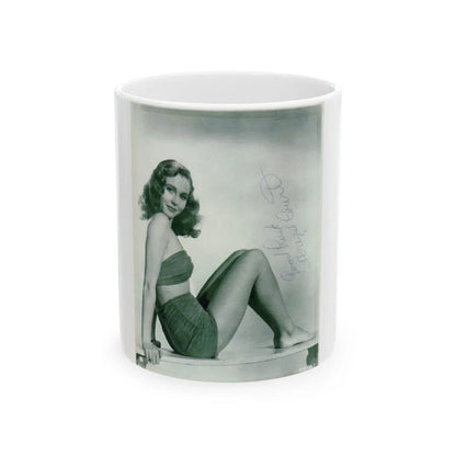 Hazel Court #26 (Vintage Female Icon) White Coffee Mug-11oz-Go Mug Yourself