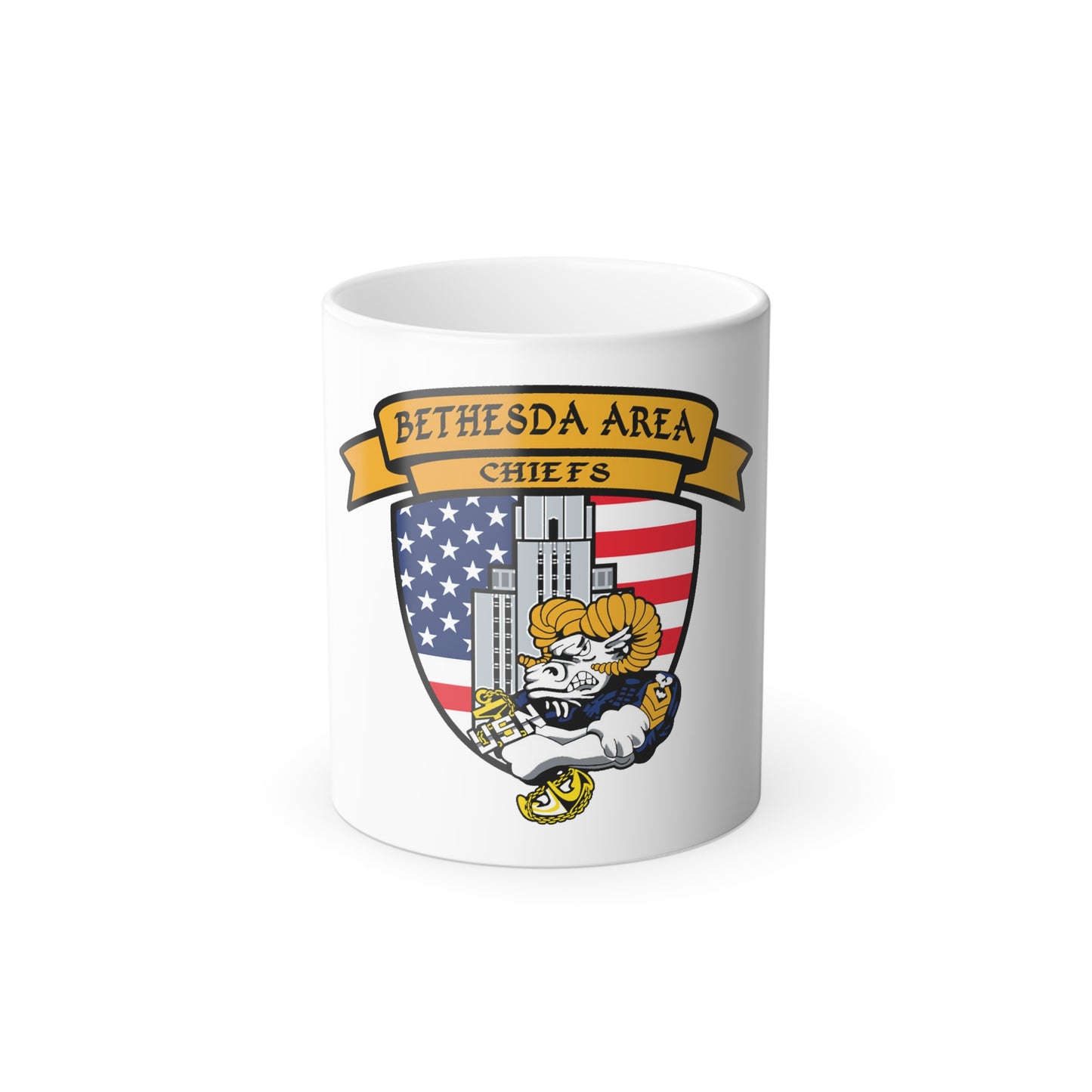 Bethesda Area Chiefs (U.S. Navy) Color Changing Mug 11oz