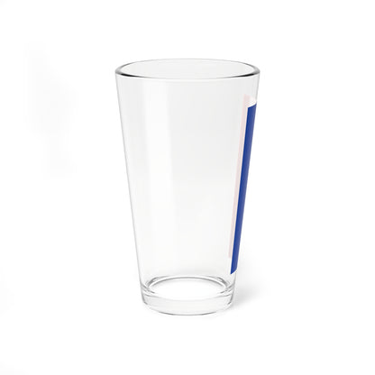 Flag blue red 2x5 (Germany) Pint Glass 16oz