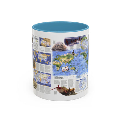World Map - Exploration (1998) (Map) Accent Coffee Mug