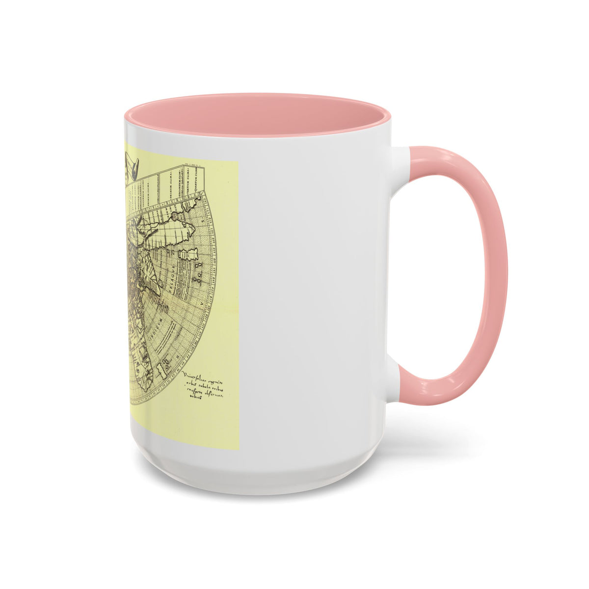 World Map - Ruysch (1508) (Map) Accent Coffee Mug