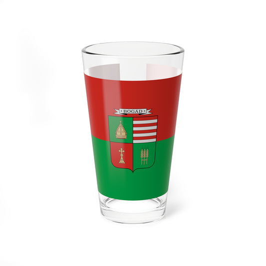 Flag of Bogad (Hungary) Pint Glass 16oz