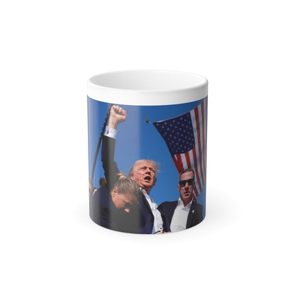 Donald Trump Shot Assasanation Attempt Bloody Ear USA - Color Changing Mug 11oz