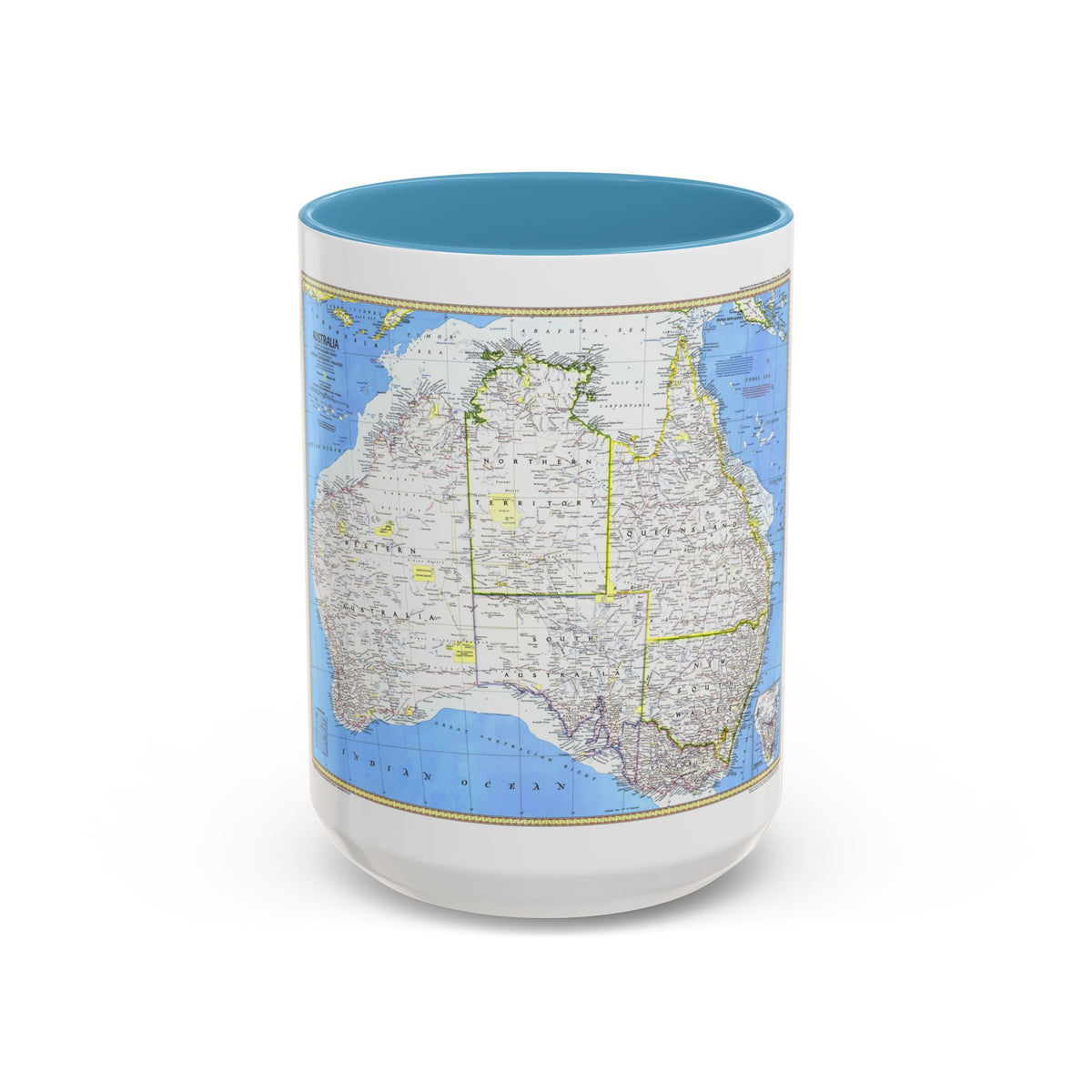 Australia (1979) (Map) Accent Coffee Mug
