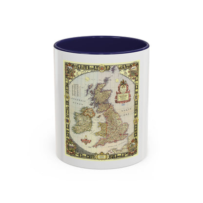 British Isles (1949) (Map) Accent Coffee Mug