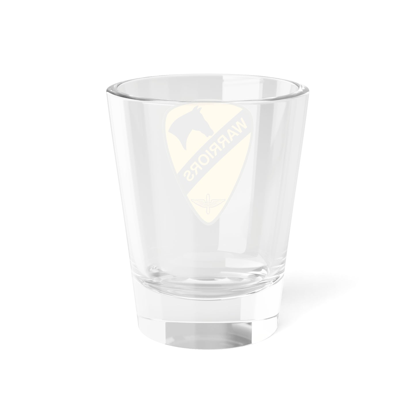 Verre à liqueur de la 1re brigade de cavalerie aérienne (armée américaine) 1,5 oz