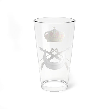 Emblem of the Spanish Indigenous Regular Forces (Spain) (Coat of Arms) Pint Glass 16oz