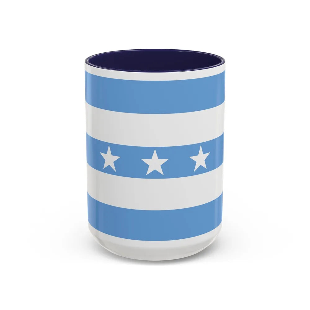 Flag of Guayaquil Ecuador - Accent Coffee Mug-15oz-Navy-Go Mug Yourself