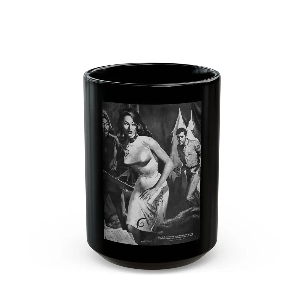 Captive Girl Compound, For Men Only, December 1964 - Black Coffee Mug-15oz-Go Mug Yourself