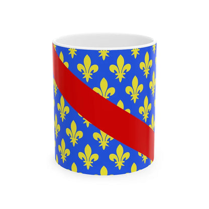 Flag of Allier France 2 - White Coffee Mug-11oz-Go Mug Yourself