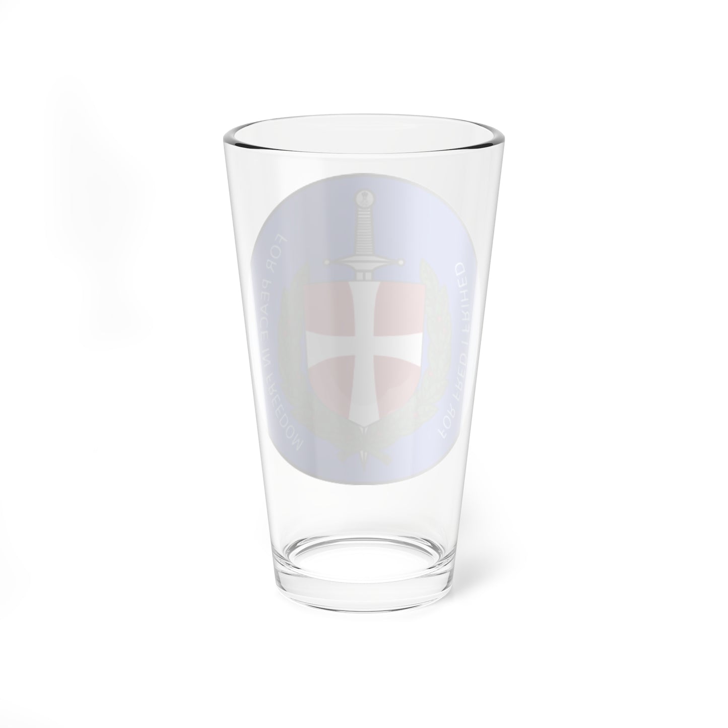 Emblem for the Danish 2 Brigade (Denmark) (Coat of Arms) Pint Glass 16oz