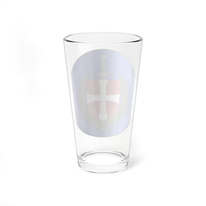 Emblem for the Danish 2 Brigade (Denmark) (Coat of Arms) Pint Glass 16oz