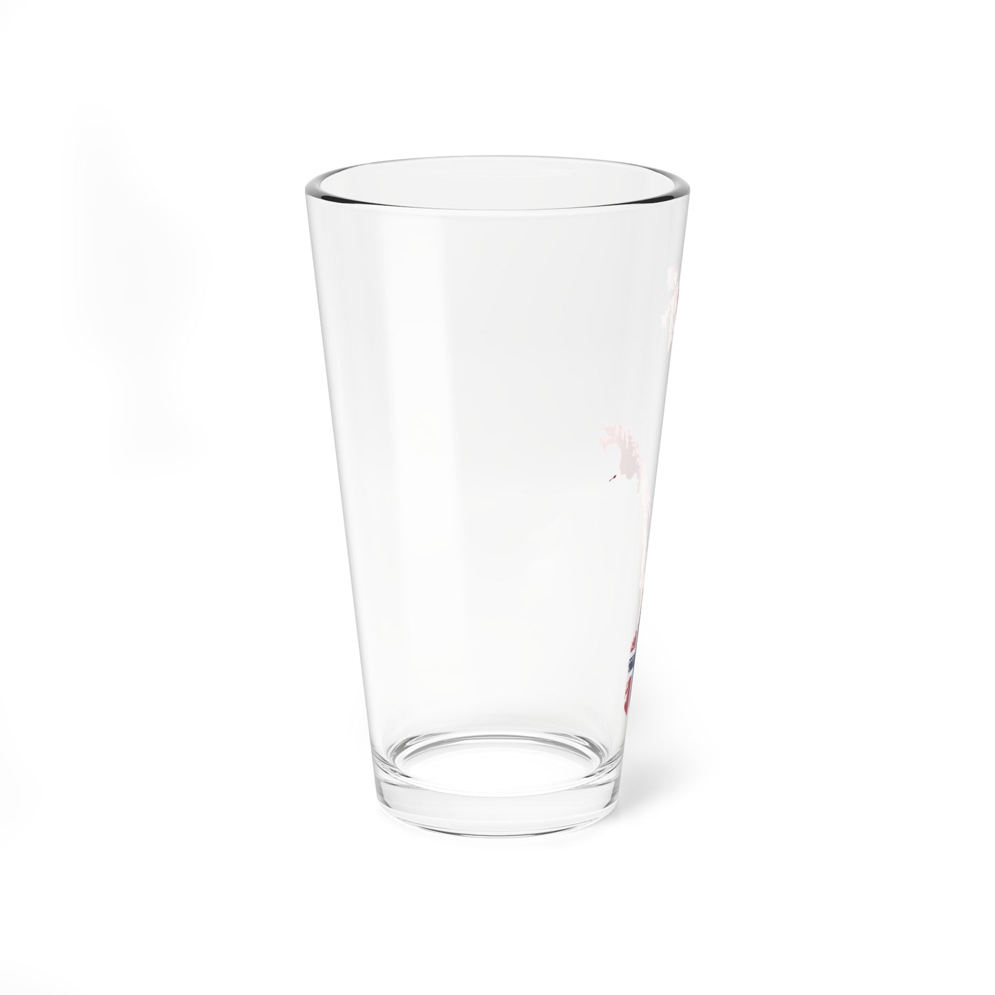 Flag-map of Norway  (Norway) Pint Glass 16oz