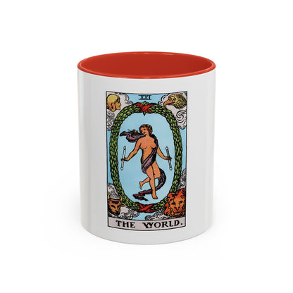 The World (Tarot Card) Accent Coffee Mug