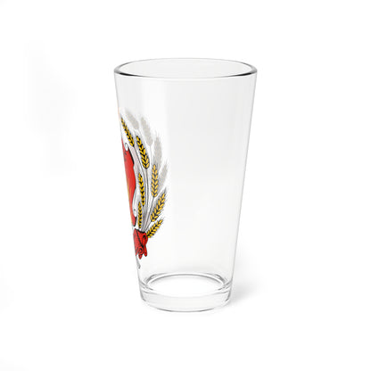 Emblem of the Yakut ASSR (Russia) (Coat of Arms) Pint Glass 16oz