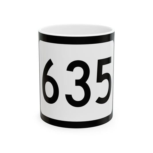 WV-635 (Virginia) (Road Sign) White Coffee Mug-11oz-Go Mug Yourself