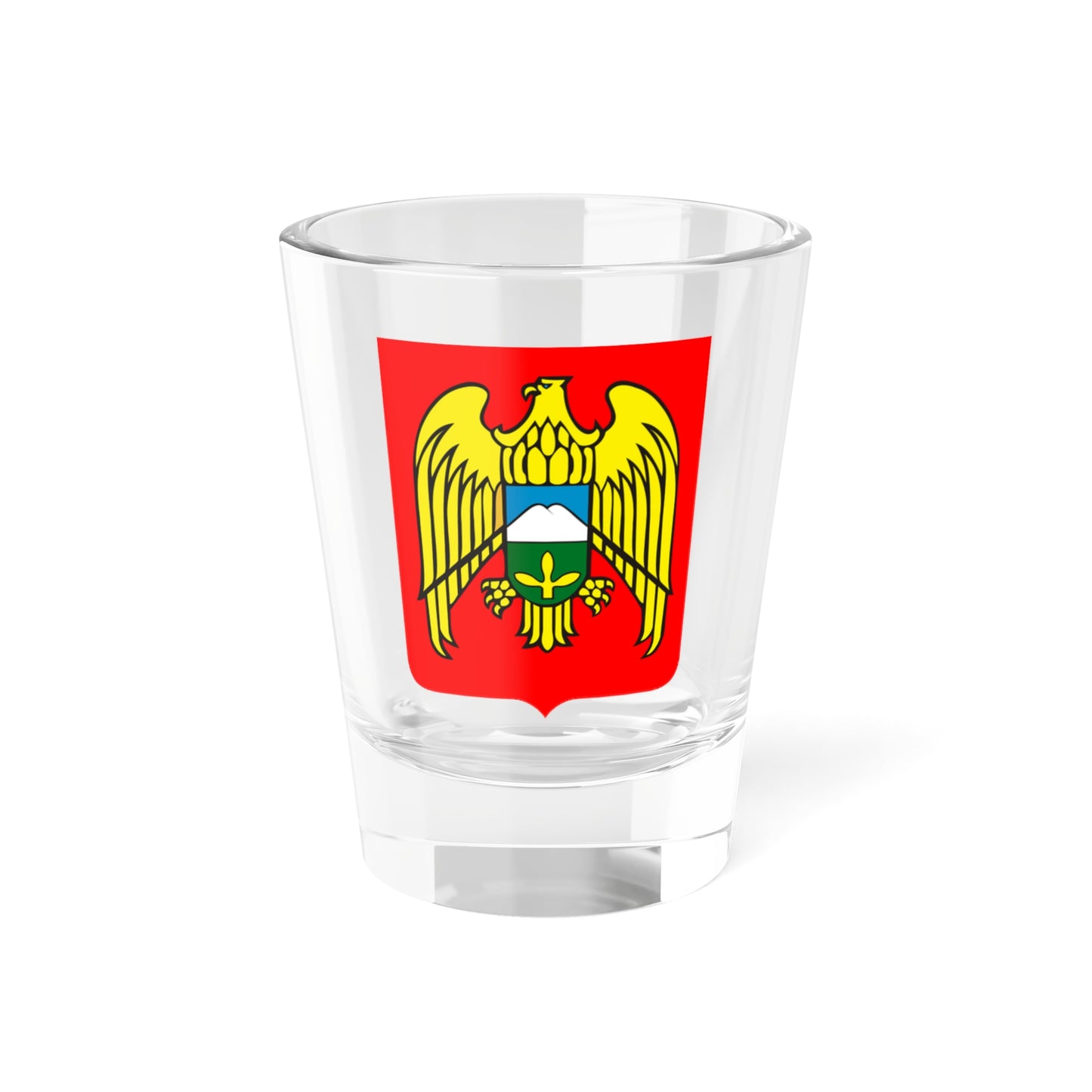 Coat of Arms of Kabardino-Balkaria (Russia) (Coat of Arms) Shot Glass 1.5oz