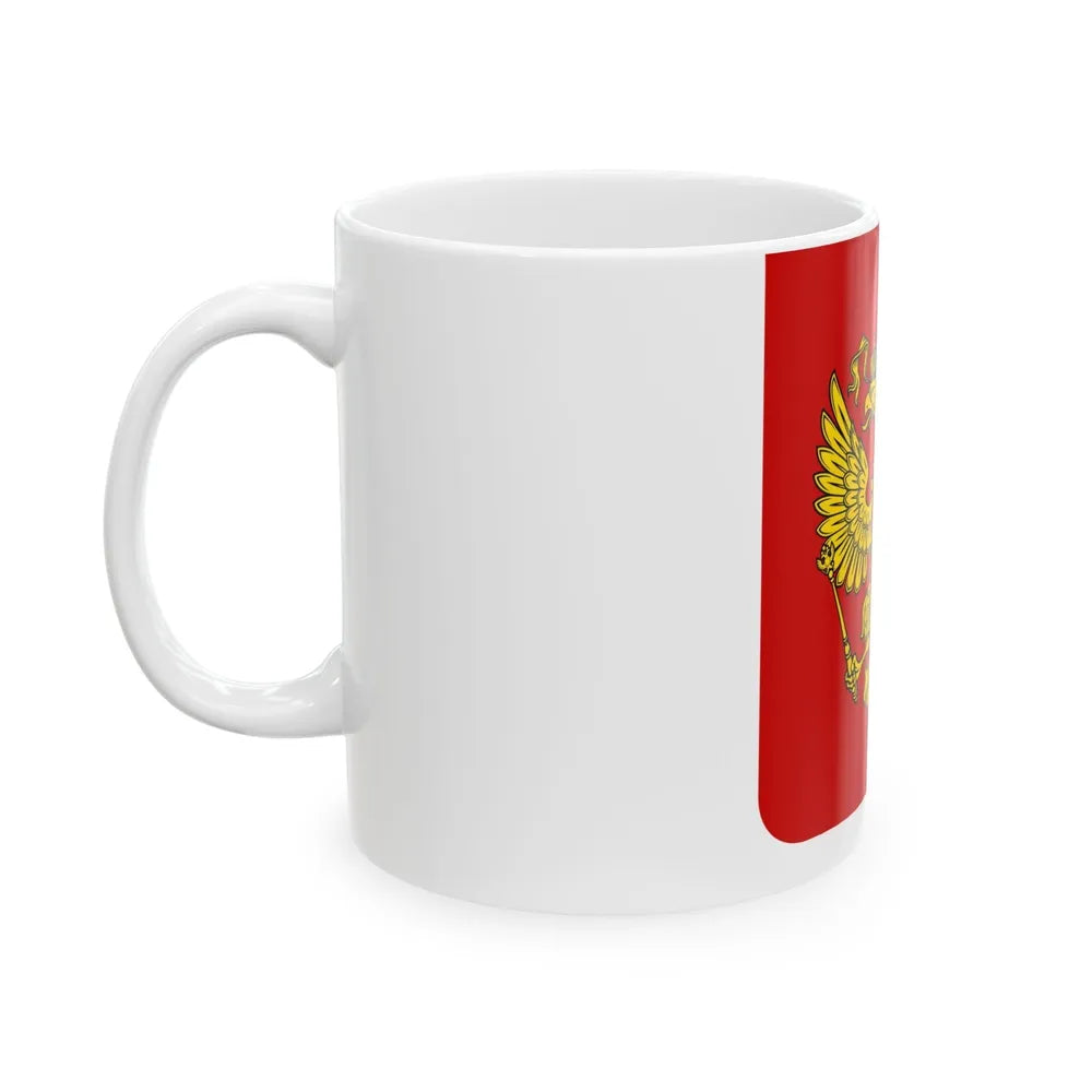 Coat of Arms of the Russian Federation - White Coffee Mug-Go Mug Yourself