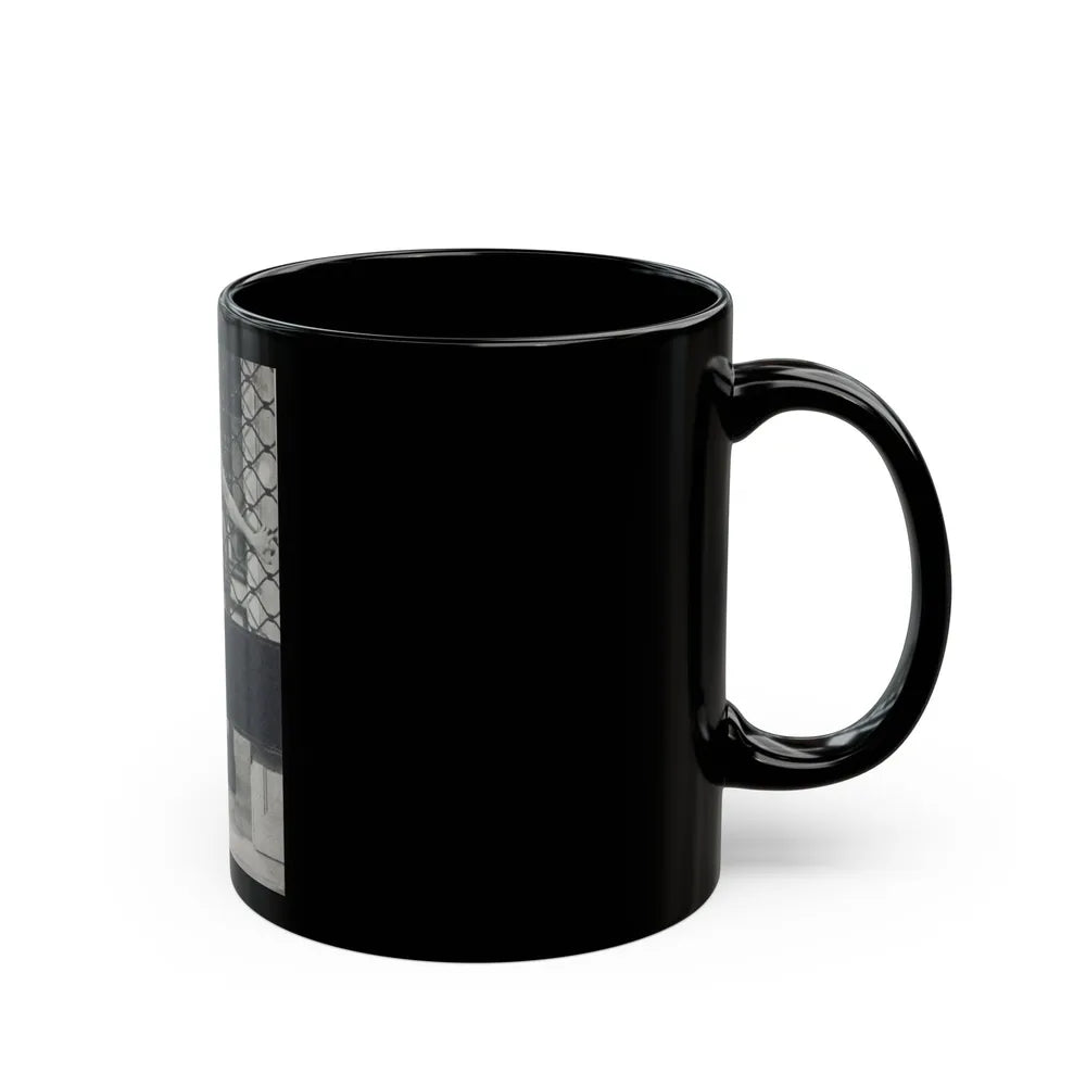 Lisa Gastoni #12 - Nude (Vintage Female Icon) Black Coffee Mug-Go Mug Yourself