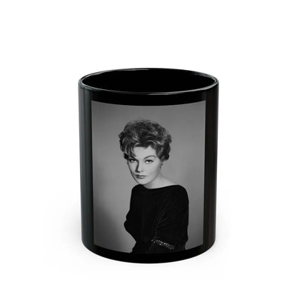 Kim Novak #262 (Vintage Female Icon) Black Coffee Mug-11oz-Go Mug Yourself