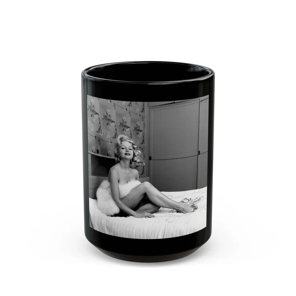 Greta Thyssen #76 (Vintage Female Icon) Black Coffee Mug-15oz-Go Mug Yourself