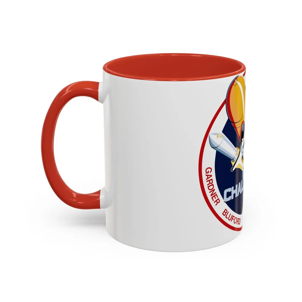 STS 8 (NASA) Accent Coffee Mug-Go Mug Yourself