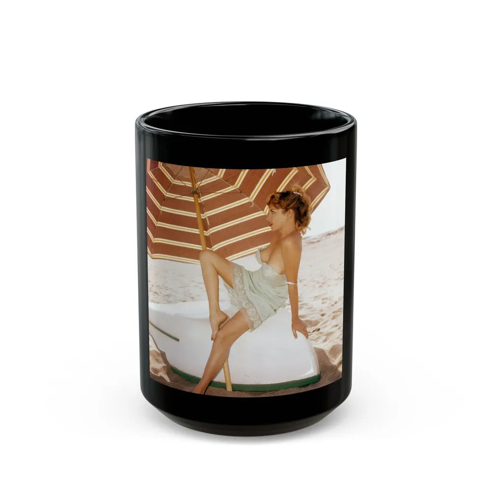 Eve Meyer #31 (Vintage Female Icon) Black Coffee Mug-15oz-Go Mug Yourself