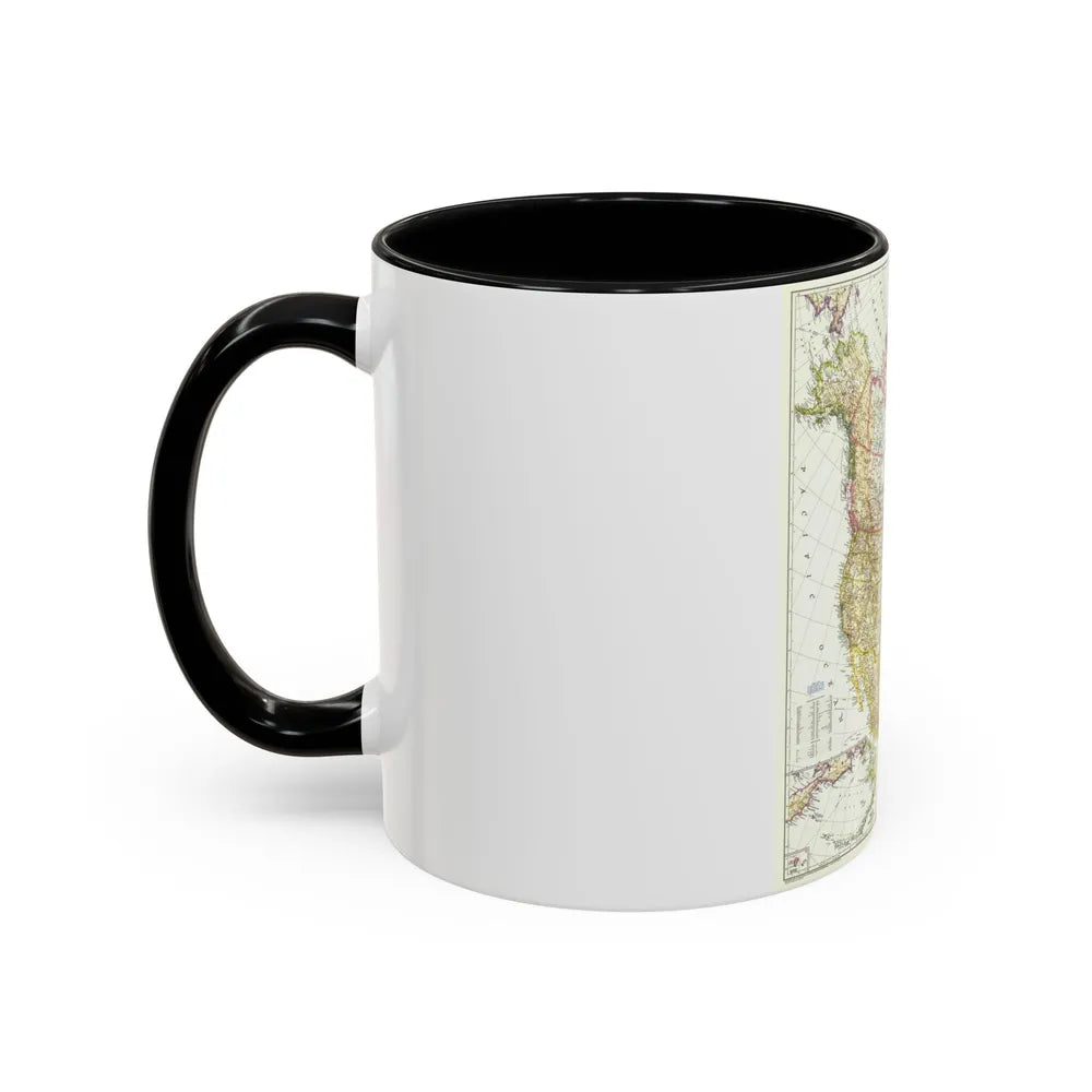 North America (1952) (Map) Accent Coffee Mug-Go Mug Yourself