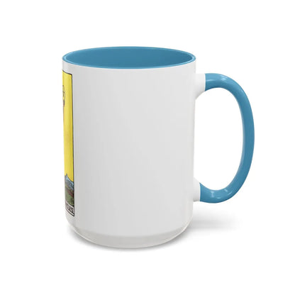 The Page of Pentacles (Tarot Card) Accent Coffee Mug-Go Mug Yourself